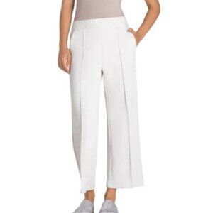 Cambio women's clean cropped cream trouser size L